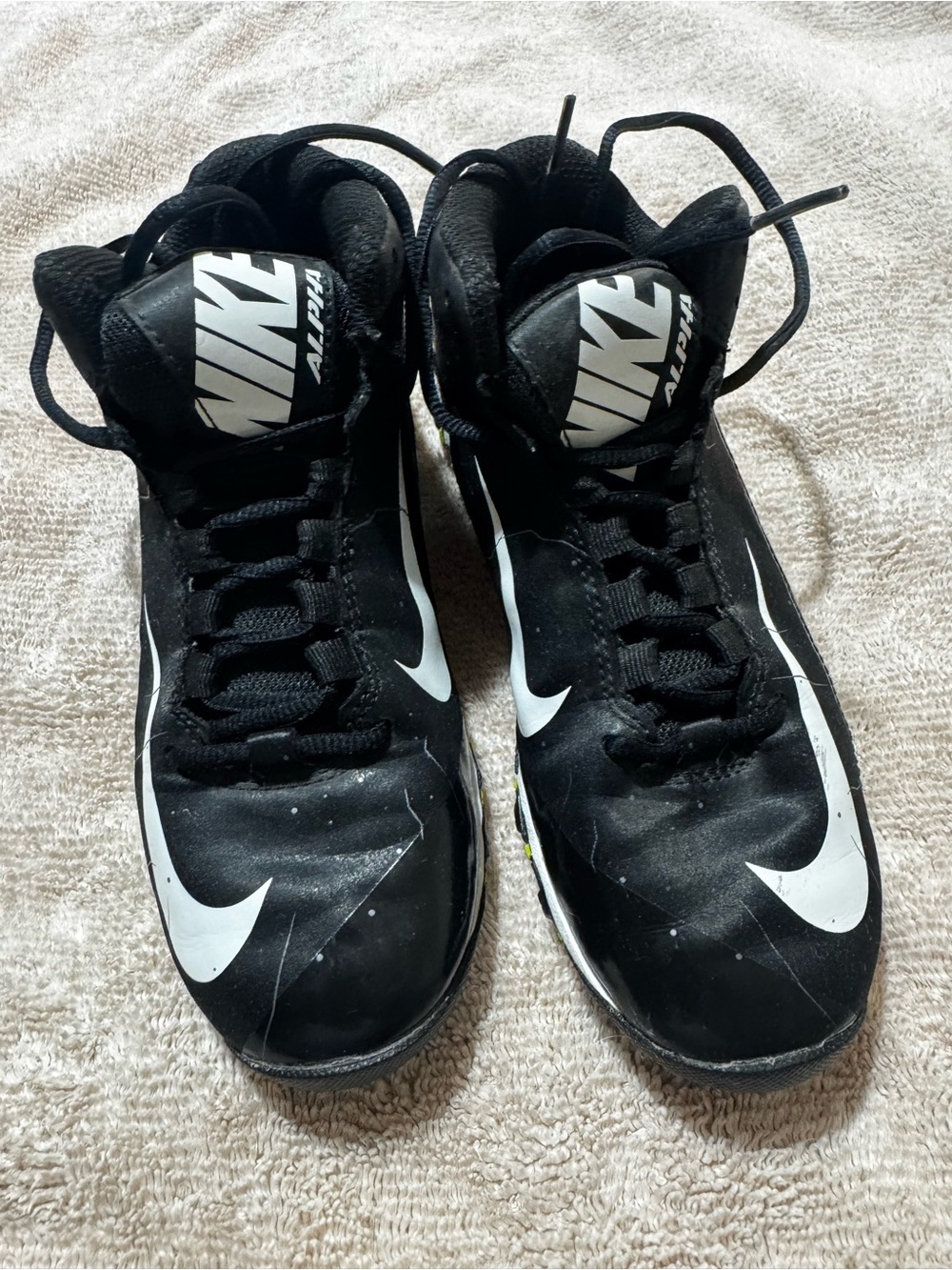 Nike Black & White Football Cleats